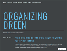 Tablet Screenshot of organizingdreen.com